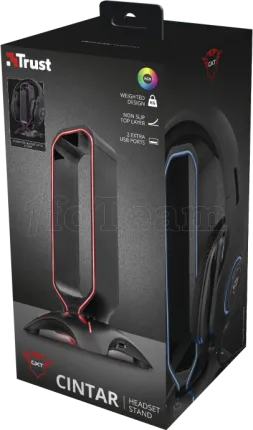 Photo de Support pour casque Trust GXT265 Cintar RGB (Noir)