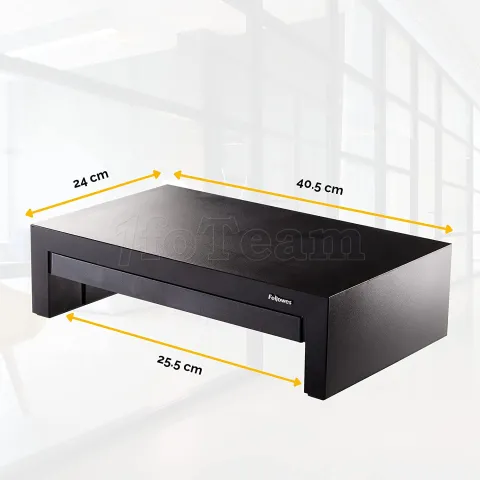 Photo de Support / Réhausseur pour Ecran Fellowes Designer Suite 18kg max (Noir)