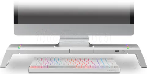 Photo de Support / Réhausseur pour Ecran Mars Gaming MGS One RGB (Blanc)