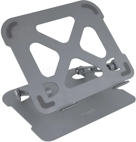 Photo de Support / réhausseur Tooq TQLRS0012-AL-G  en Aluminium pour ordinateur portable