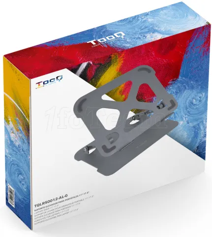 Photo de Support / réhausseur Tooq TQLRS0012-AL-G  en Aluminium pour ordinateur portable