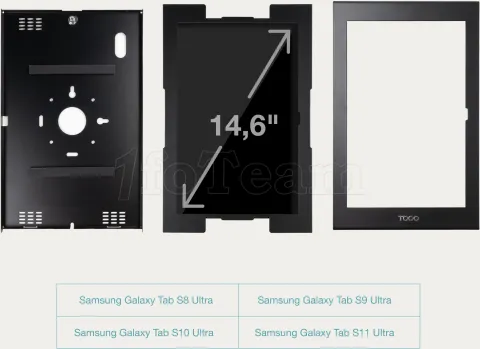 Photo de Support tablette universel Tooq  TQATTE2601-L-B (Noir)