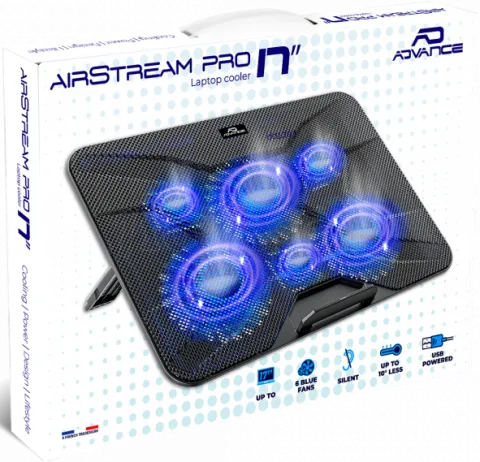 Photo de Support Ventilé Advance Airstream 17" max (Noir)