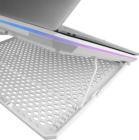 Photo de Support ventilé Mars Gaming MNBC13 RGB 17"max (Blanc)