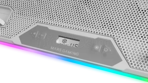 Photo de Support ventilé Mars Gaming MNBC13 RGB 17"max (Blanc)