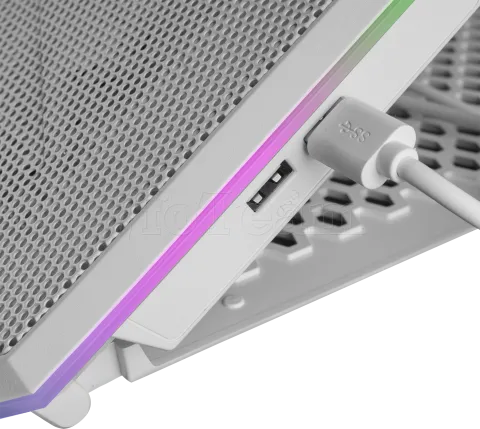 Photo de Support ventilé Mars Gaming MNBC13 RGB 17"max (Blanc)