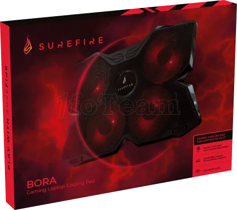 Photo de Support ventilé Verbatim SureFire Bora Rouge 17"max (Noir)