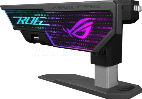 Photo de Support vertical Asus Rog XH01 Herculx RGB pour cartes graphiques (Noir)