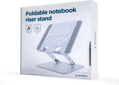 Photo de Support/Réhausseur Gembird pour ordinateur portable 15,6" (10kg max) (Argent)