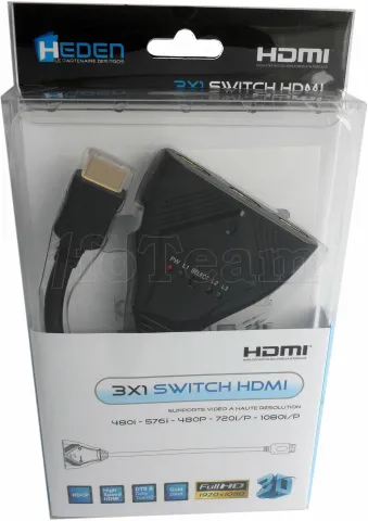 Photo de Switch HDMI Heden 3 ports (3 entrées / 1 sortie)