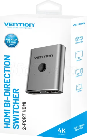 Photo de Switch HDMI Vention 2 ports (2 entrées / 1 sortie)