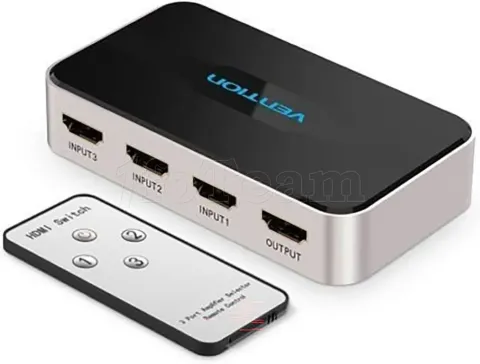 Photo de Switch HDMI Vention 3 ports (3 entrées / 1 sortie) (Gris)