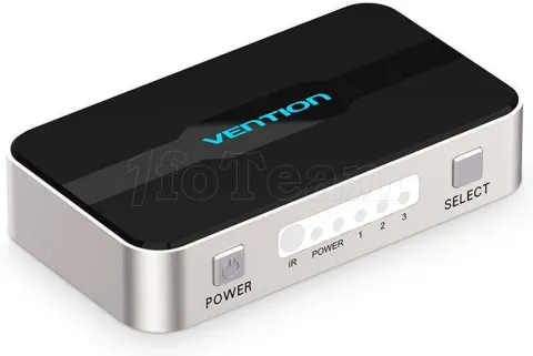 Photo de Switch HDMI Vention 3 ports (3 entrées / 1 sortie) (Noir/Gris)
