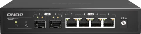 Photo de Switch réseau ethernet 2,5Gbit/s Qnap QSW-2104-2S - 4 ports + 2x SFP (Noir)