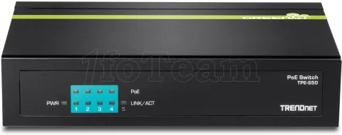 Photo de Switch réseau ethernet Fast Trendnet TPE-S50 (PoE) - 5 ports