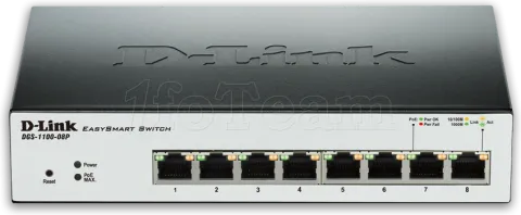 Photo de Switch réseau ethernet Gigabit D-Link EasySmart Switch DGS-1100-08P (PoE) - 8 ports