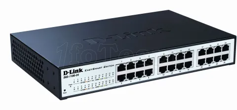 Photo de Switch réseau ethernet Gigabit D-Link EasySmart Switch DGS-1100-24 - 24 ports (Métal)