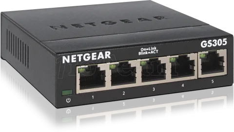 Photo de Switch réseau ethernet Gigabit Netgear GS305 - 5 ports (Métal)