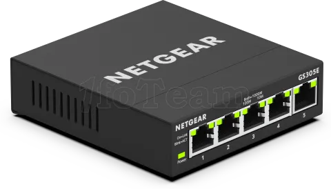 Photo de Switch réseau ethernet Gigabit Netgear GS305E - 5 ports (Métal)