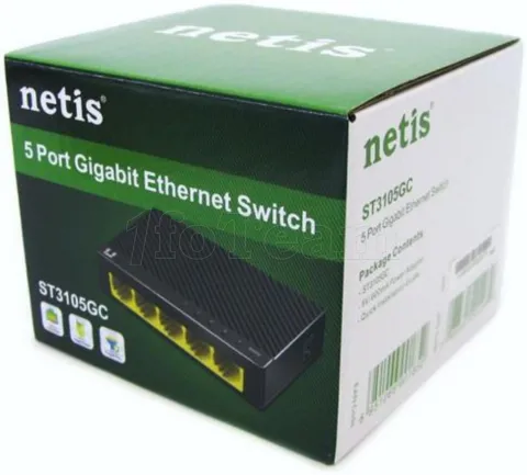 Photo de Switch réseau ethernet Gigabit Netis ST3105GC - 5 ports (Noir)