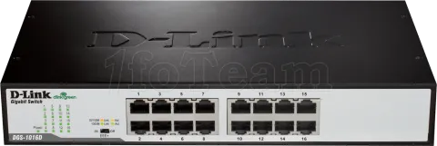 Photo de Switch réseau ethernet Gigabit rackable D-Link DGS-1016D - 16 ports