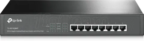 Photo de Switch réseau ethernet Gigabit TP-Link SG1008MP - 8 ports PoE+ (Métal)