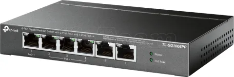 Photo de Switch réseau éthernet Gigabit TP-Link TL-SG1006PP - 6 ports