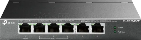 Photo de Switch réseau éthernet Gigabit TP-Link TL-SG1006PP - 6 ports