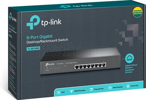 Photo de Switch réseau ethernet Gigabit TP-Link TL-SG1008 - 8 ports