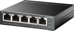 Photo de Switch réseau ethernet Gigabit TP-Link TL-SG105MPE - 5 ports dont 4x PoE