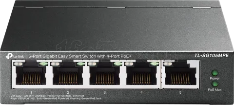 Photo de Switch réseau ethernet Gigabit TP-Link TL-SG105MPE - 5 ports dont 4x PoE