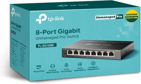 Photo de Switch réseau ethernet Gigabit TP-Link TL-SG108E - 8 ports