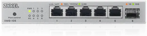 Photo de Switch réseau ethernet Gigabit Zyxel XMG-105 - 5 ports + 1SFP