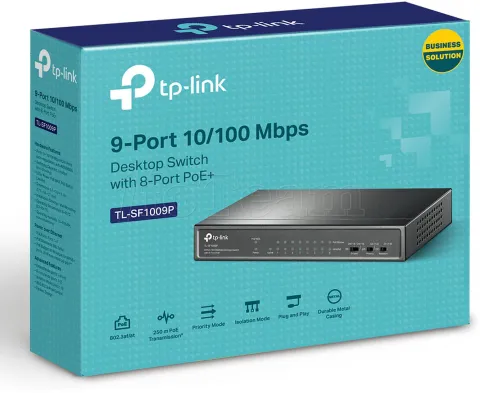 Photo de Switch réseau ethernet TP-Link TL-SF1009P (PoE+) - 9 ports