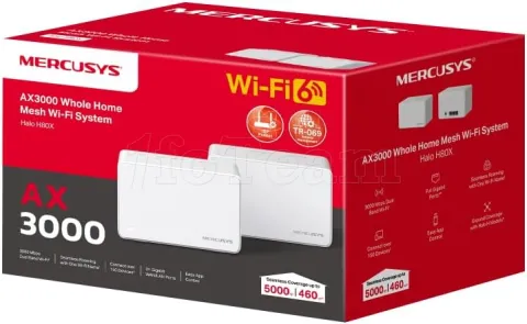 Photo de Système WiFi Mesh Mercusys Halo H80X AX3000 (2 pièces)