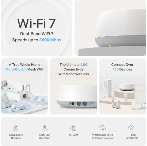 Photo de Système WiFi Mesh TP-Link Deco BE25 BE3600 (3 pièces)