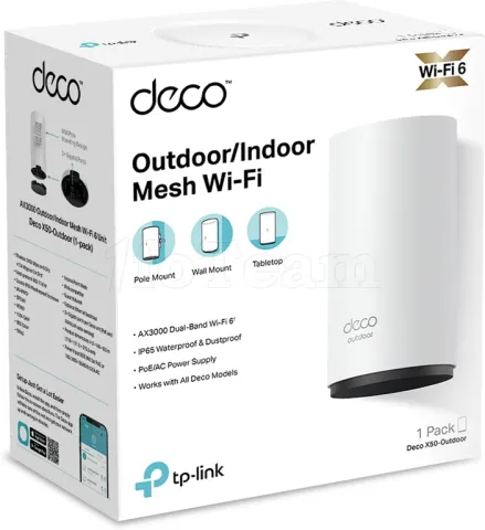 Photo de Système WiFi Mesh TP-Link Deco X50 Outdoor AX3000 (1 pièce)