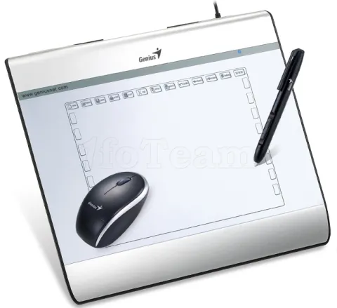 Photo de Tablette Graphique A5 Genius MousePen i608X avec Stylet et Souris sans fil