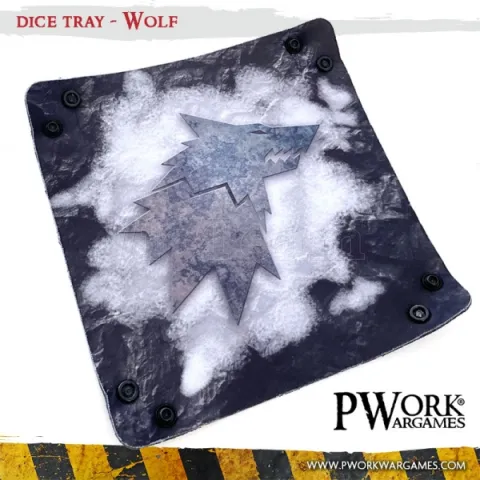 Photo de Tapis de Jeu - Neoprene Dice Tray Wolf