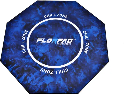 Photo de Tapis de sol Gamer FlorPad Chill Zone (Noir/Bleu)