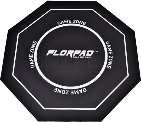 Photo de Tapis de sol Gamer FlorPad  Game Zone (Noir/Blanc)