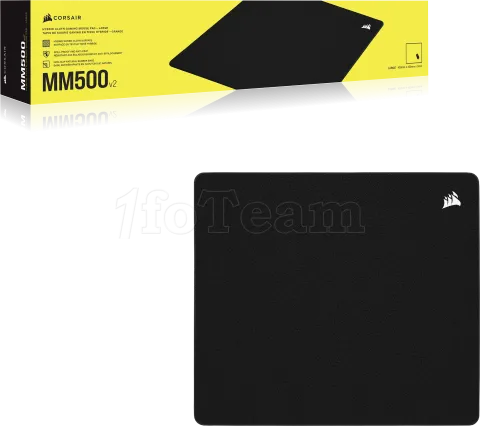 Photo de Tapis de Souris Corsair MM500 v2 - Taille L (Noir)