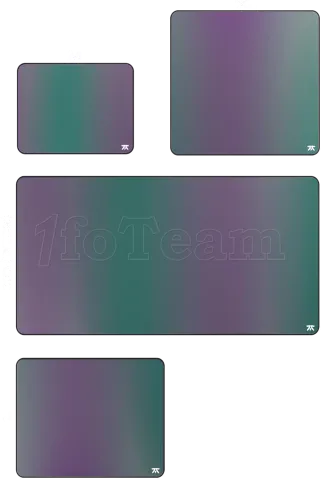 Photo de Tapis de souris Fnatic Jet - Taille L (Violet/Vert)