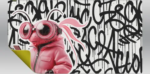 Photo de Tapis de Souris Hator Tonn Evo Dragonfly - Taille 3XL (Blanc/Noir)