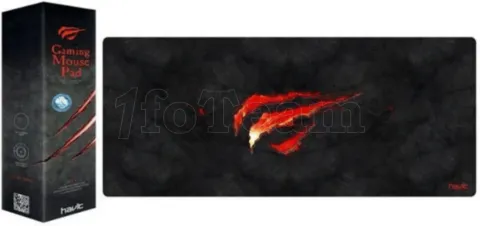 Photo de Tapis de souris Havit Gamenote MP861 - Taille L (Noir/Rouge)