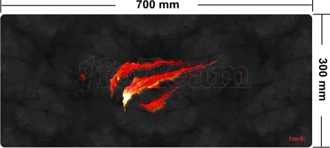 Photo de Tapis de souris Havit Gamenote MP861 - Taille L (Noir/Rouge)