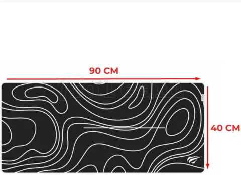 Photo de Tapis de souris Havit Gamenote MP867 - Taille XXL (Noir)
