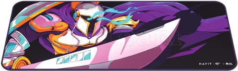 Photo de Tapis de souris Havit Gaming MP862 VKS - Taille L (Noir/Violet)