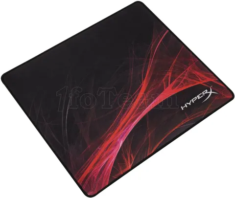 Photo de Tapis de souris HyperX Fury S Pro Speed Edition - Taille L (Noir/Rouge)