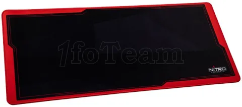 Photo de Tapis de souris Nitro Concepts DM9 Deskmat - XL (Noir/Rouge)